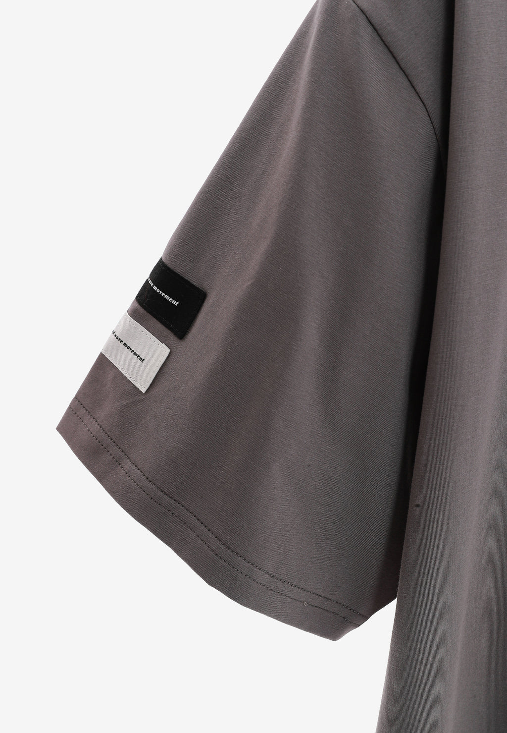Camiseta Relaxed Fit con manga caída y X de cordones cruzados | MWM [PS_COLORS:GREY]