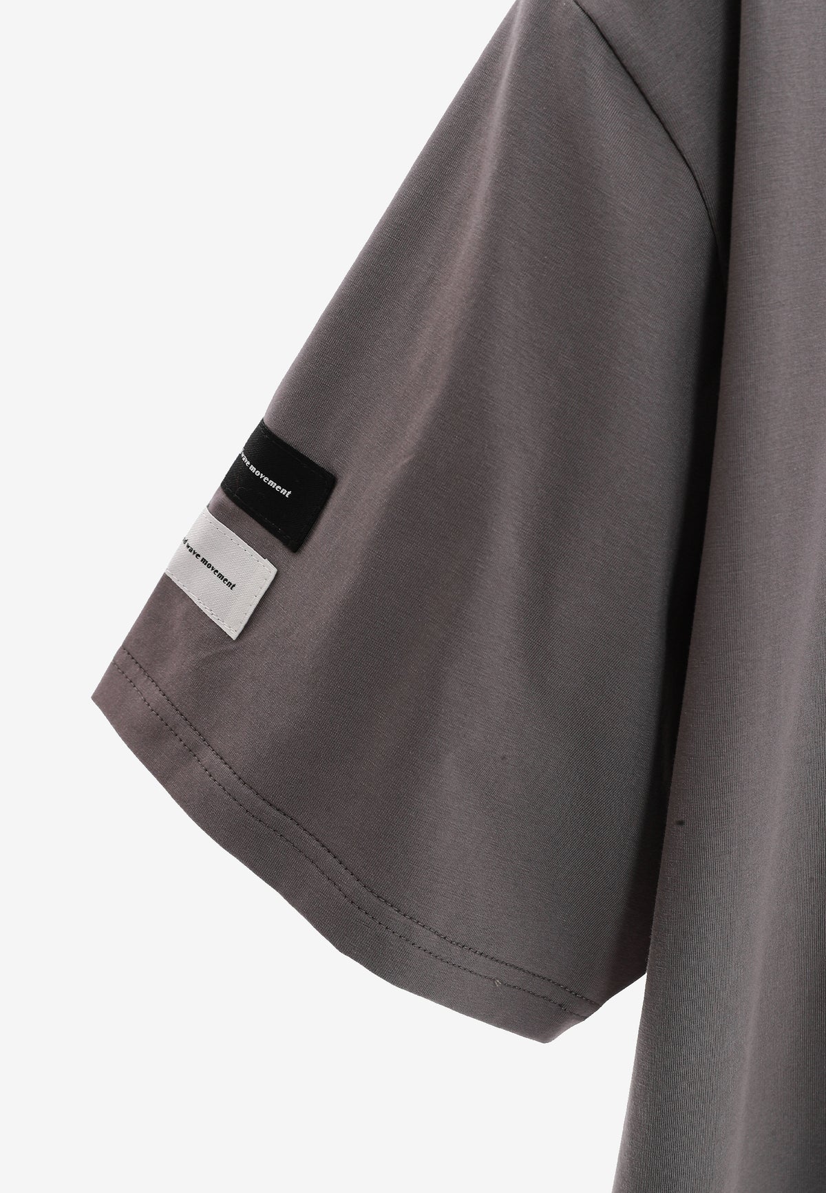 Camiseta Relaxed Fit con manga caída y X de cordones cruzados | MWM [PS_COLORS:GREY]