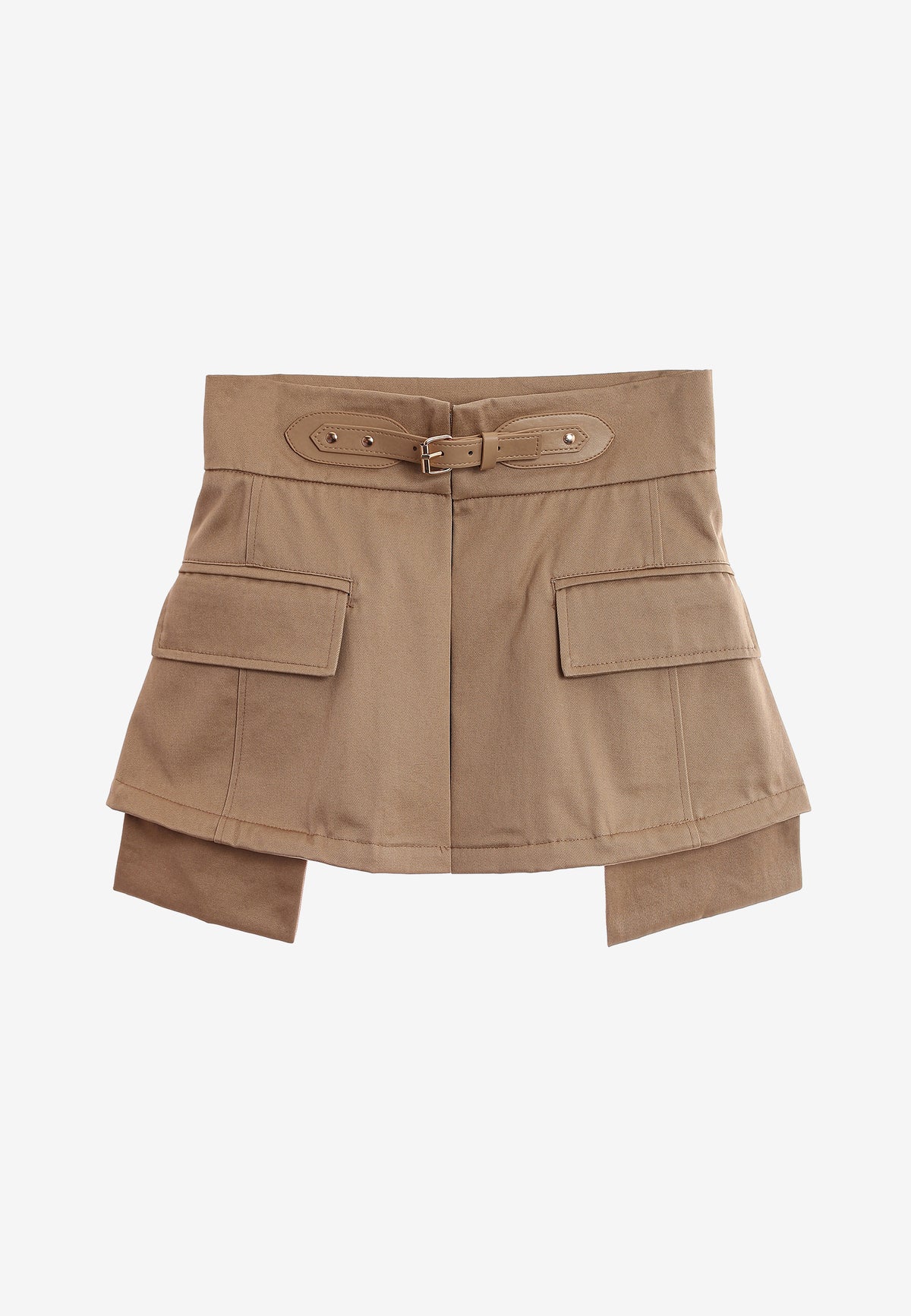 Sobrefalda con bolsillos laterales y cinturón ajustable | MWM [PS_COLORS:BEIGE]