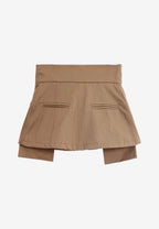 Sobrefalda con bolsillos laterales y cinturón ajustable | MWM [PS_COLORS:BEIGE]