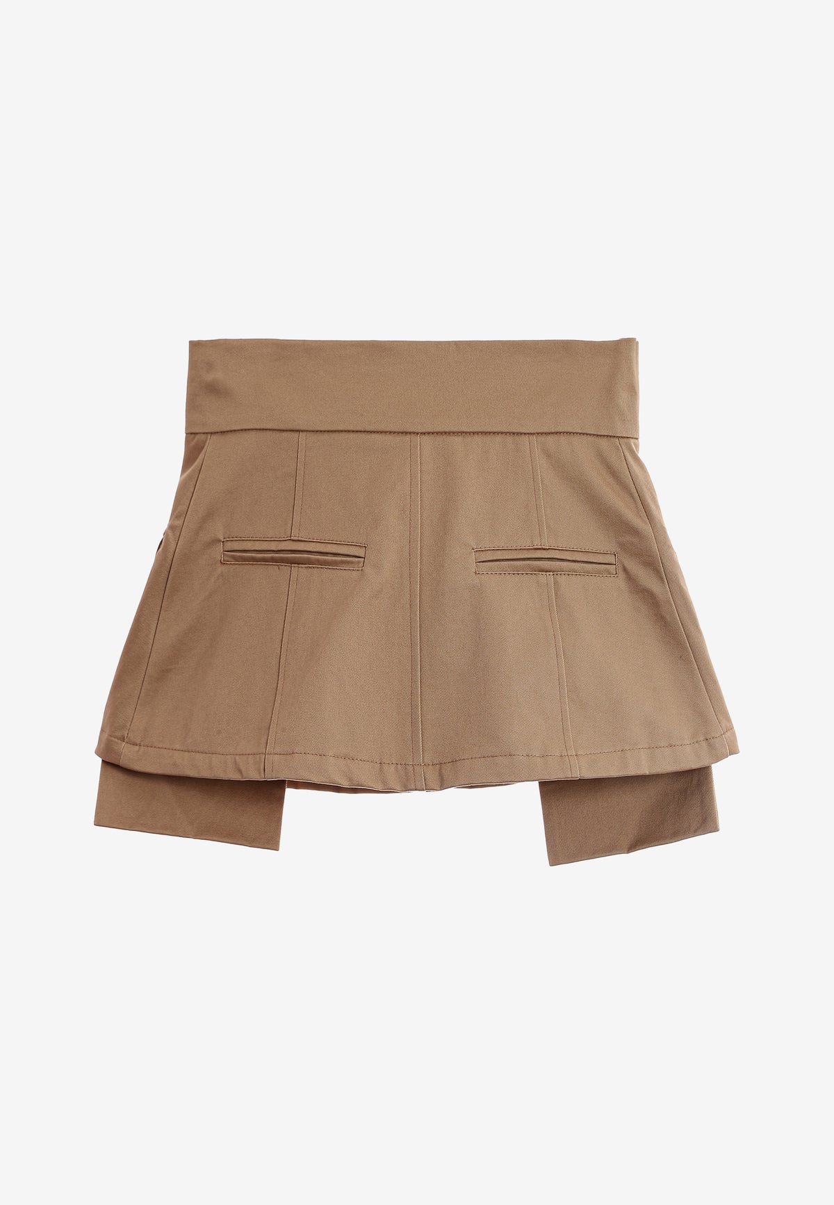 Sobrefalda con bolsillos laterales y cinturón ajustable | MWM [PS_COLORS:BEIGE]
