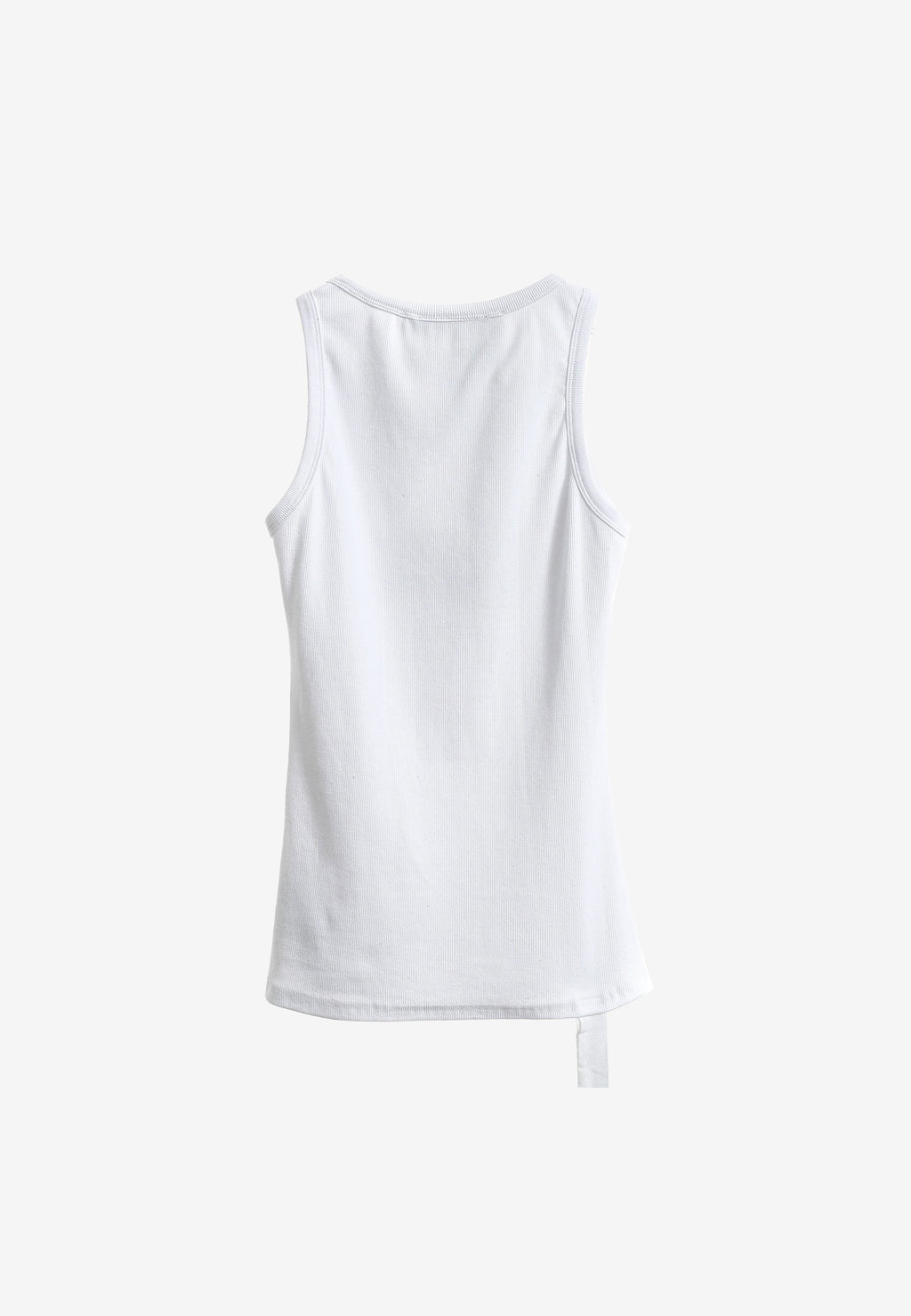 Top de mujer TEDDY ajustado de tirantes con parche Teddy de peluche en el frontal | MWM [PS_COLORS:WHITE]