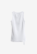 Top de mujer TEDDY ajustado de tirantes con parche Teddy de peluche en el frontal | MWM [PS_COLORS:WHITE]