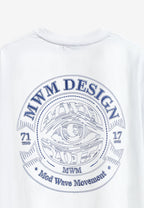 Camiseta de corte regular con motivo Eye MWM bordado en pecho y espalda | MWM [PS_COLORS:WHITE]