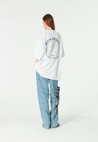 Camiseta de corte regular con motivo Eye MWM bordado en pecho y espalda | MWM [PS_COLORS:WHITE]