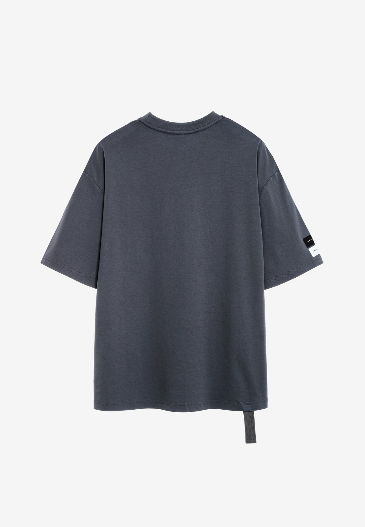 Camiseta Faces de algodón mercerizado con print de gran formato | MWM [PS_COLORS:GREY]