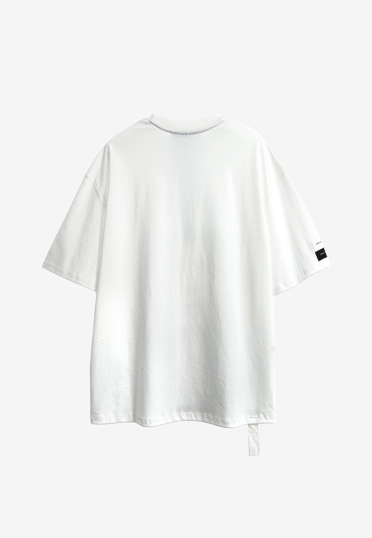 Camiseta Faces de algodón mercerizado con print de gran formato | MWM [PS_COLORS:WHITE]