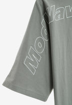 Camiseta oversize Iconic Logo con bordado Mod Wave Movement en hombros y espalda | MWM [PS_COLORS:GREY]