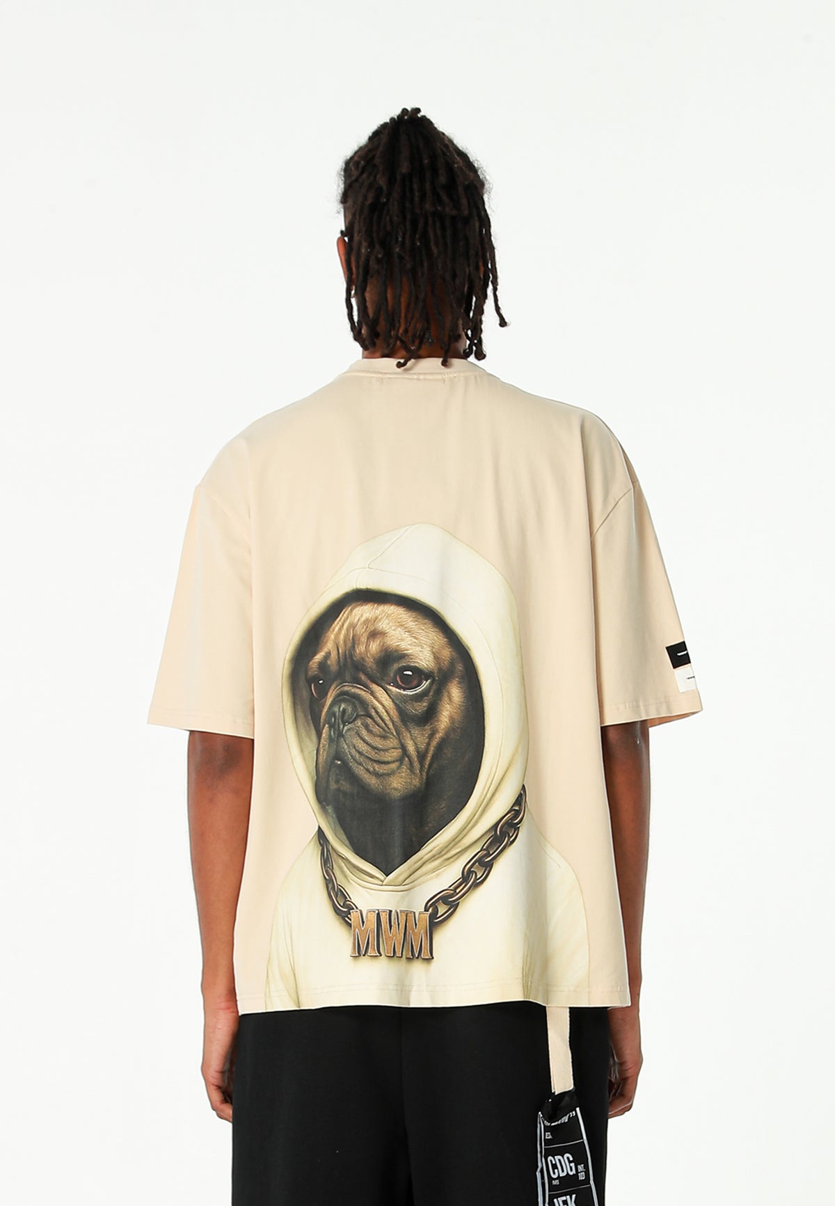Camiseta oversize Vanguard Dogs Faces con print de bulldog en la espalda | MWM [PS_COLORS:UNASSIGNED]