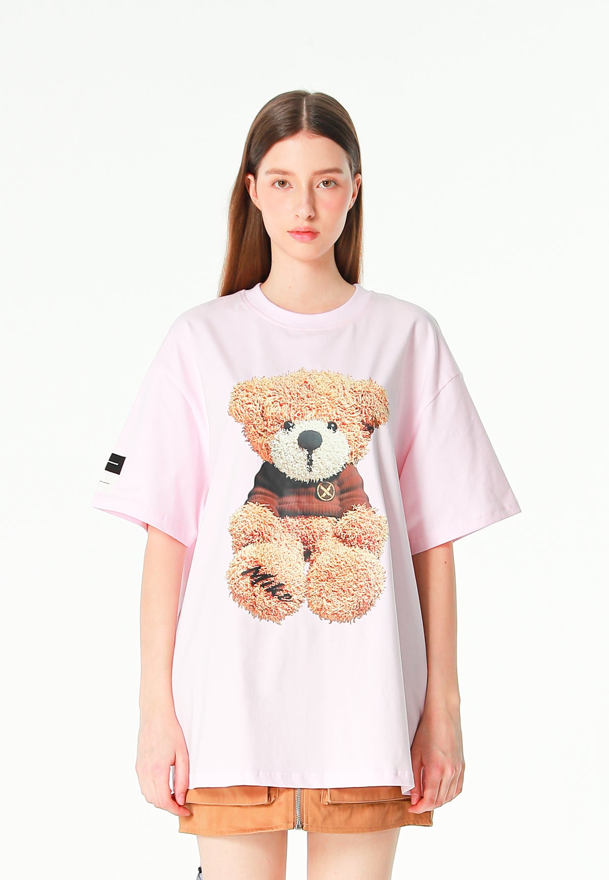 Camiseta TEDDY de corte regular con print Teddy en frontal y espalda | MWM [PS_COLORS:PINK]