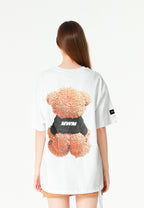 Camiseta TEDDY de corte regular con print Teddy en frontal y espalda | MWM [PS_COLORS:WHITE]