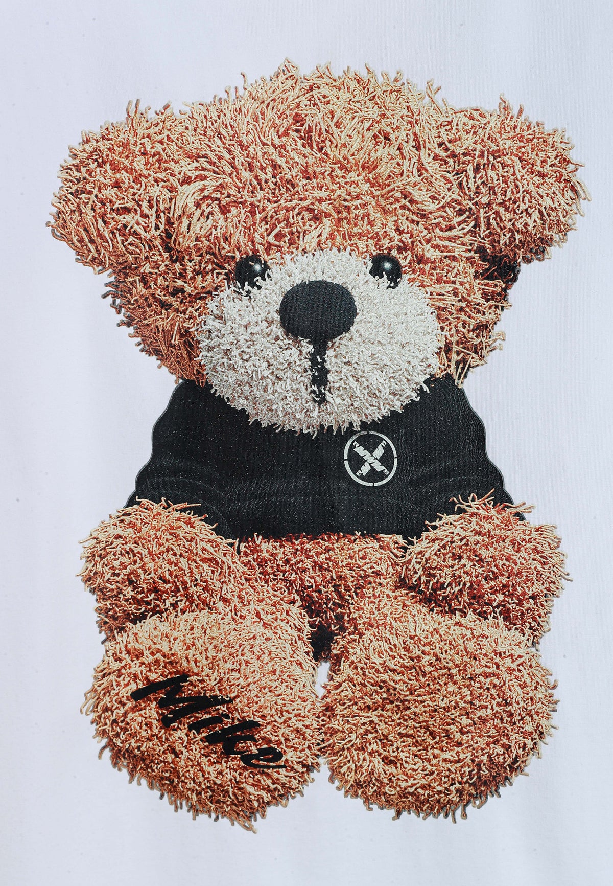 Camiseta TEDDY de corte regular con print Teddy en frontal y espalda | MWM [PS_COLORS:WHITE]