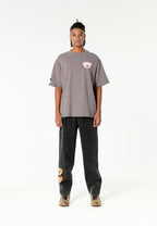 Camiseta TEDDY Mike Bag de corte regular con print en pecho y espalda | MWM [PS_COLORS:GREY]