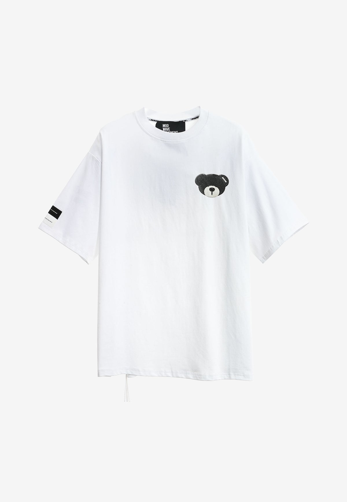 Camiseta TEDDY Mike Bag de corte regular con print en pecho y espalda | MWM [PS_COLORS:WHITE]