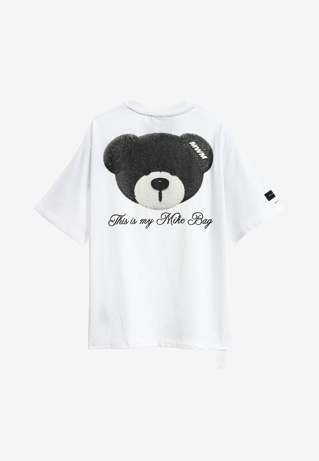 Camiseta TEDDY Mike Bag de corte regular con print en pecho y espalda | MWM [PS_COLORS:WHITE]