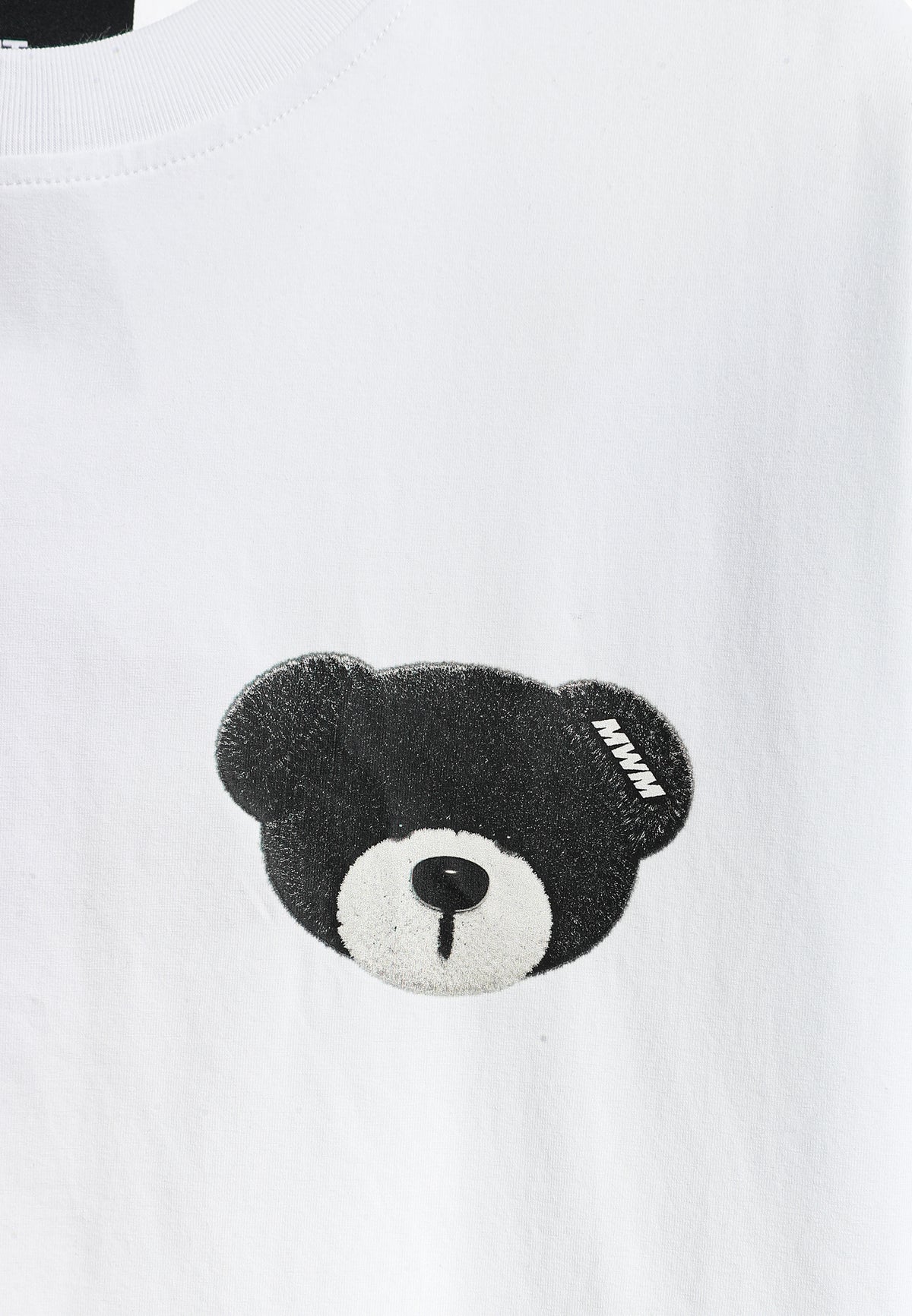 Camiseta TEDDY Mike Bag de corte regular con print en pecho y espalda | MWM [PS_COLORS:WHITE]