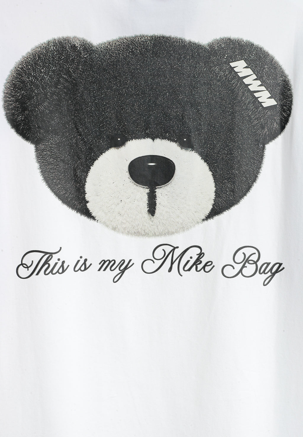Camiseta TEDDY Mike Bag de corte regular con print en pecho y espalda | MWM [PS_COLORS:WHITE]