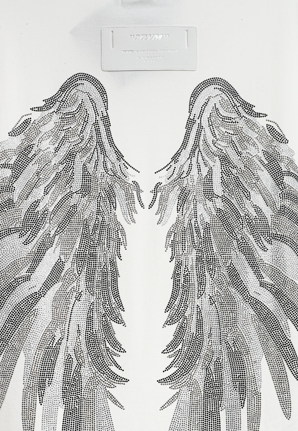 Camiseta Wings de corte relajado con alas de strass en la espalda | MWM [PS_COLORS:WHITE]