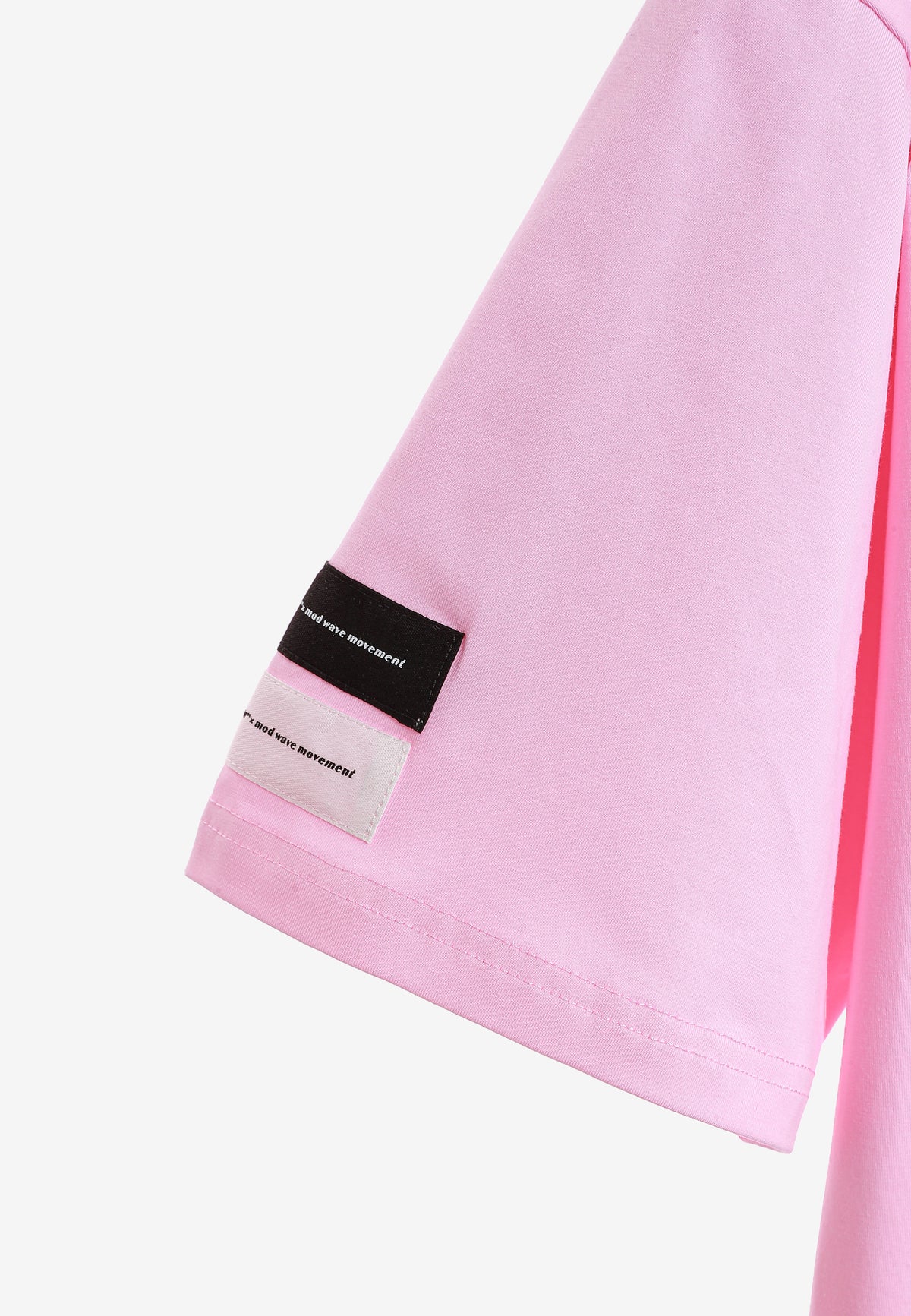 Camiseta Wings de corte relajado con estrellas frontales y doble parche de alas en la espalda | MWM [PS_COLORS:PINK]