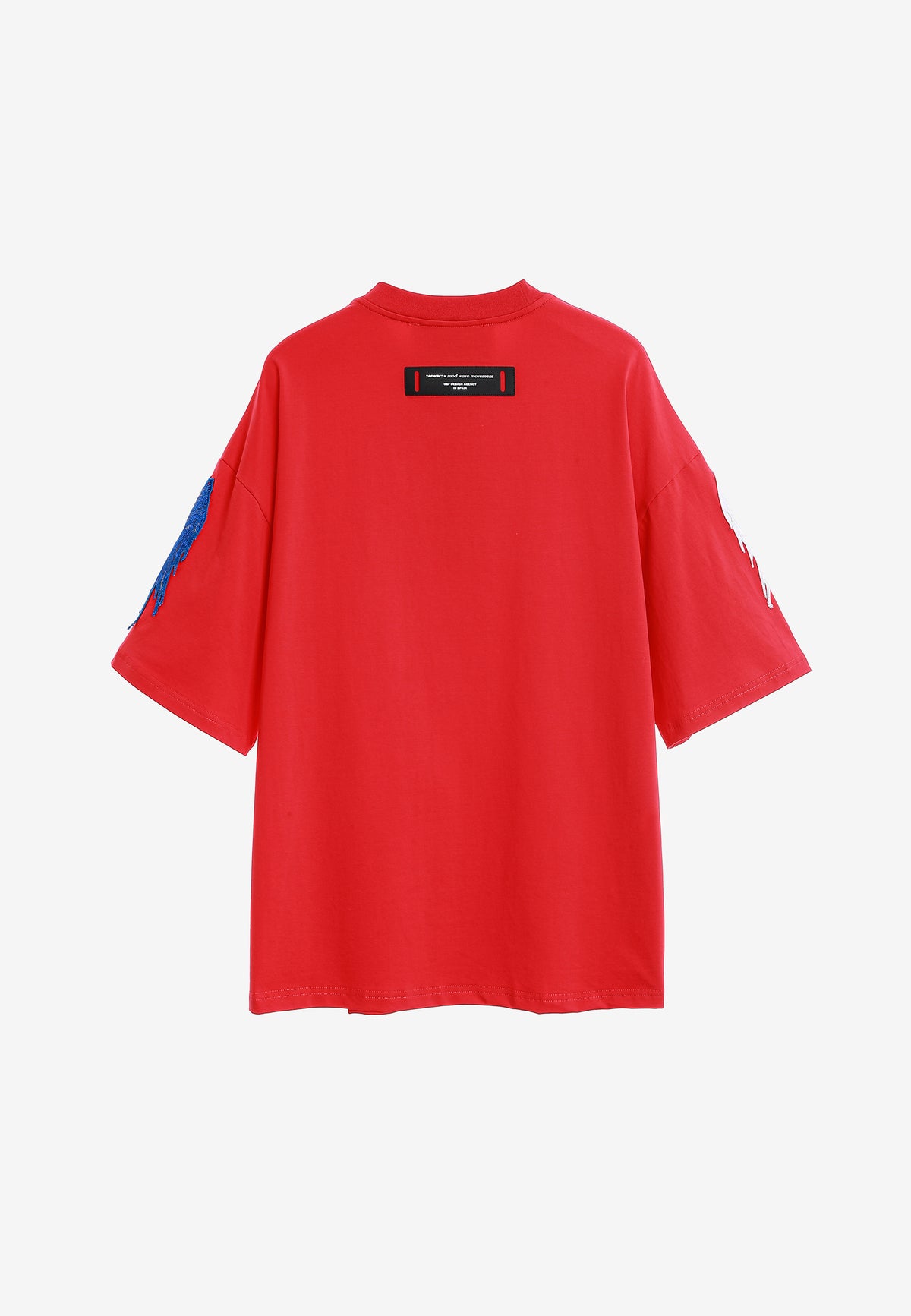 Camiseta Wings de corte relajado con parches Mini Wings en las mangas | MWM [PS_COLORS:RED]