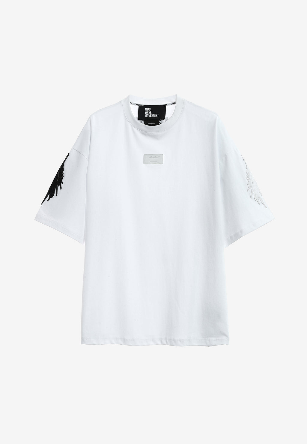 Camiseta Wings de corte relajado con parches Mini Wings en las mangas | MWM [PS_COLORS:WHITE]