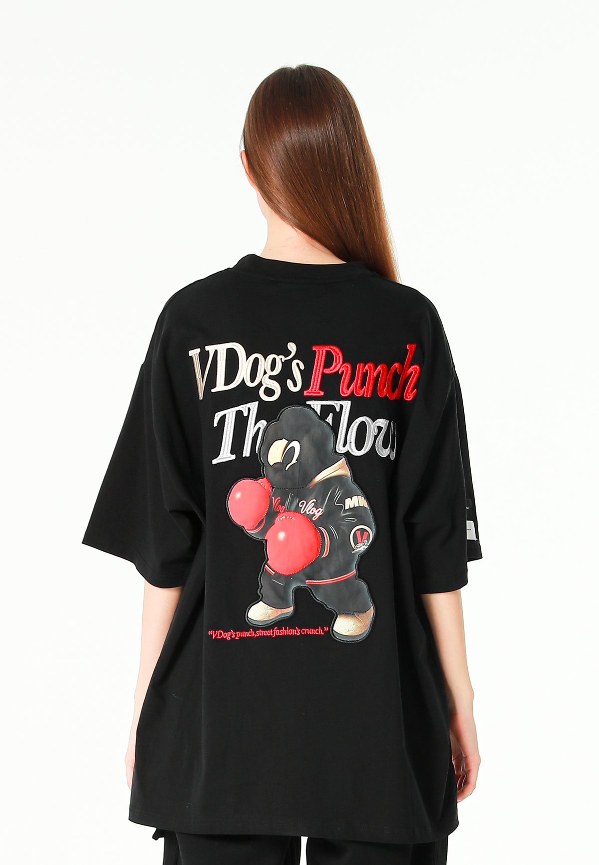 Camiseta Vanguard Dogs Punch de corte regular con print 3D en la espalda | MWM [PS_COLORS:BLACK]