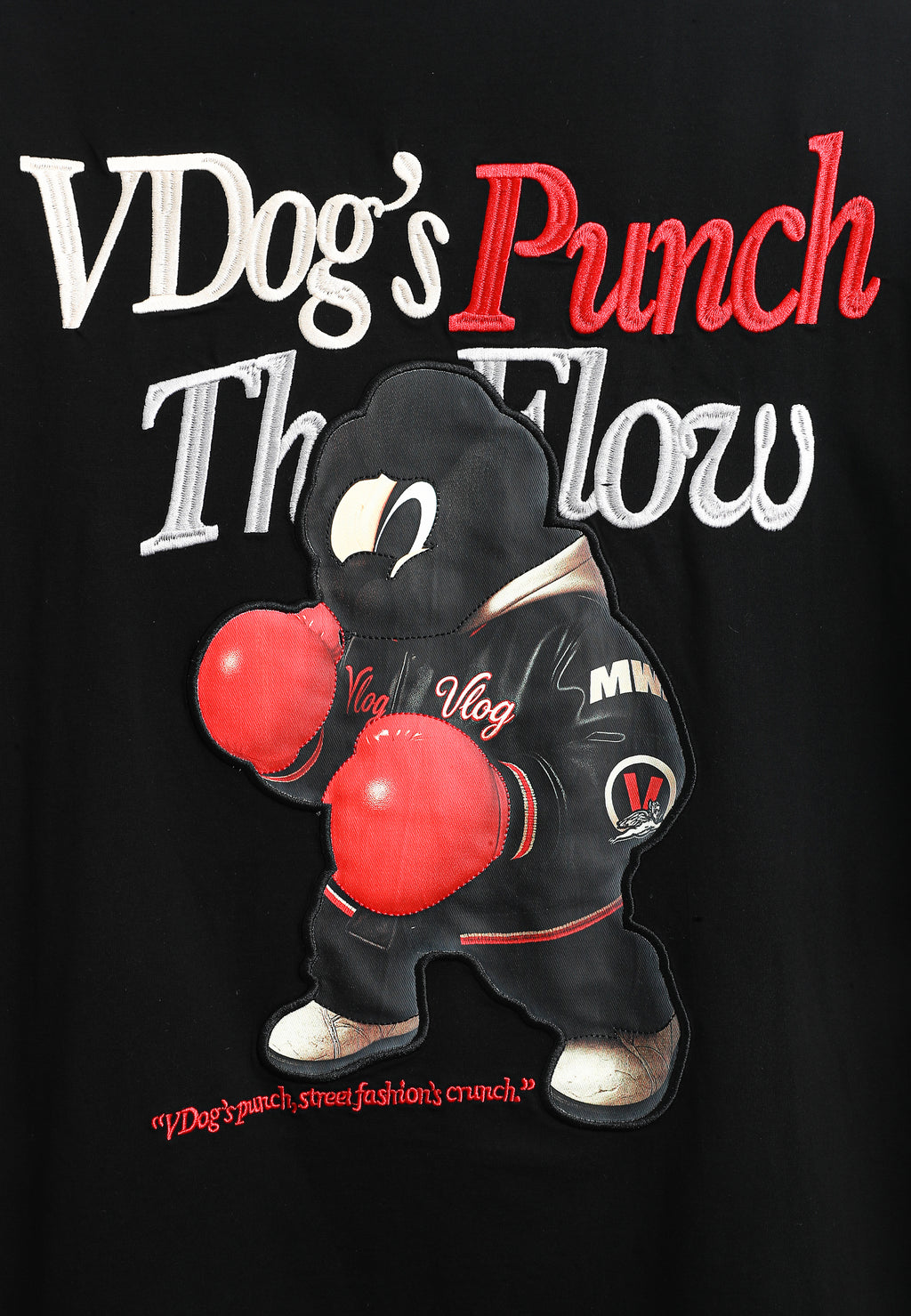 Camiseta Vanguard Dogs Punch de corte regular con print 3D en la espalda | MWM [PS_COLORS:BLACK]