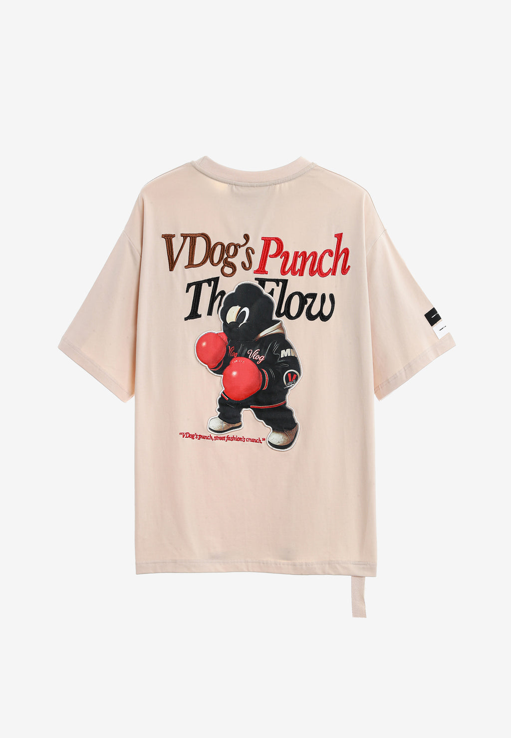 Camiseta Vanguard Dogs Punch de corte regular con print 3D en la espalda | MWM [PS_COLORS:ECRU]
