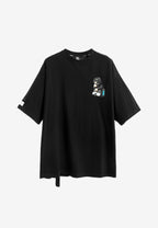 Camiseta Vanguard Dogs Thinker de corte relajado con print y frases bordadas | MWM [PS_COLORS:BLACK]