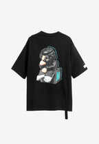 Camiseta Vanguard Dogs Thinker de corte relajado con print y frases bordadas | MWM [PS_COLORS:BLACK]