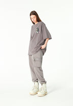 Camiseta Vanguard Dogs Thinker de corte relajado con print y frases bordadas | MWM [PS_COLORS:GREY]