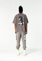 Camiseta Vanguard Dogs Thinker de corte relajado con print y frases bordadas | MWM [PS_COLORS:GREY]