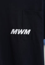 Camiseta de doble capa con manga larga de camisa y bolsillo frontal | MWM [PS_COLORS:NAVY]