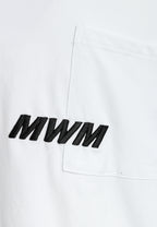 Camiseta de doble capa con manga larga de camisa y bolsillo frontal | MWM [PS_COLORS:WHITE]
