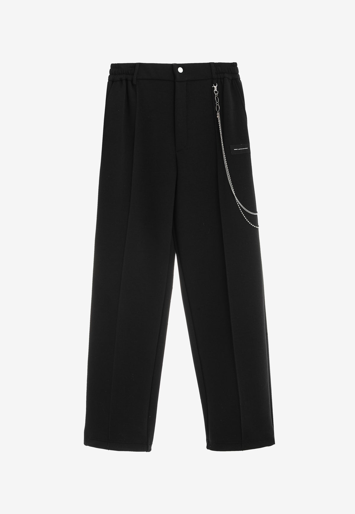 Pantalón Básico con pinzas, bajos ajustables y cadena lateral | MWM [PS_COLORS:BLACK]