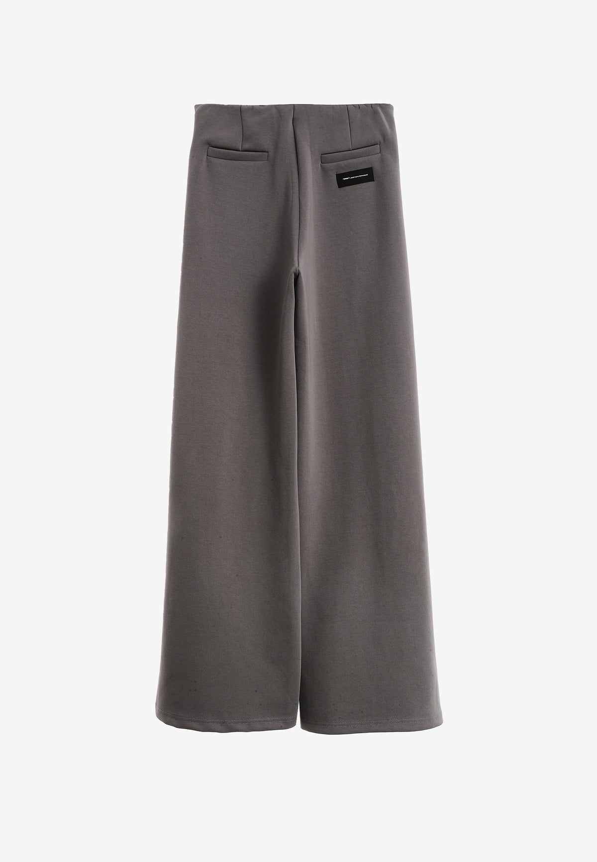 Pantalón palazzo de mujer de pierna ancha con efecto faja y tachuelas laterales | MWM [PS_COLORS:GREY]
