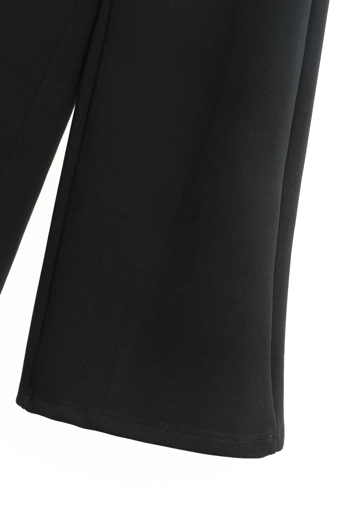 Pantalón palazzo de mujer de pierna ancha con efecto faja | MWM [PS_COLORS:BLACK]