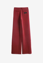 Pantalón palazzo de mujer de pierna ancha con efecto faja | MWM [PS_COLORS:BURGUNDY]