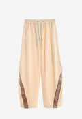 Pantalón barrel con cintas asimétricas MWM y bajos ajustables | MWM [PS_COLORS:BEIGE]