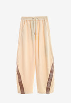 Pantalón barrel con cintas asimétricas MWM y bajos ajustables | MWM [PS_COLORS:BEIGE]