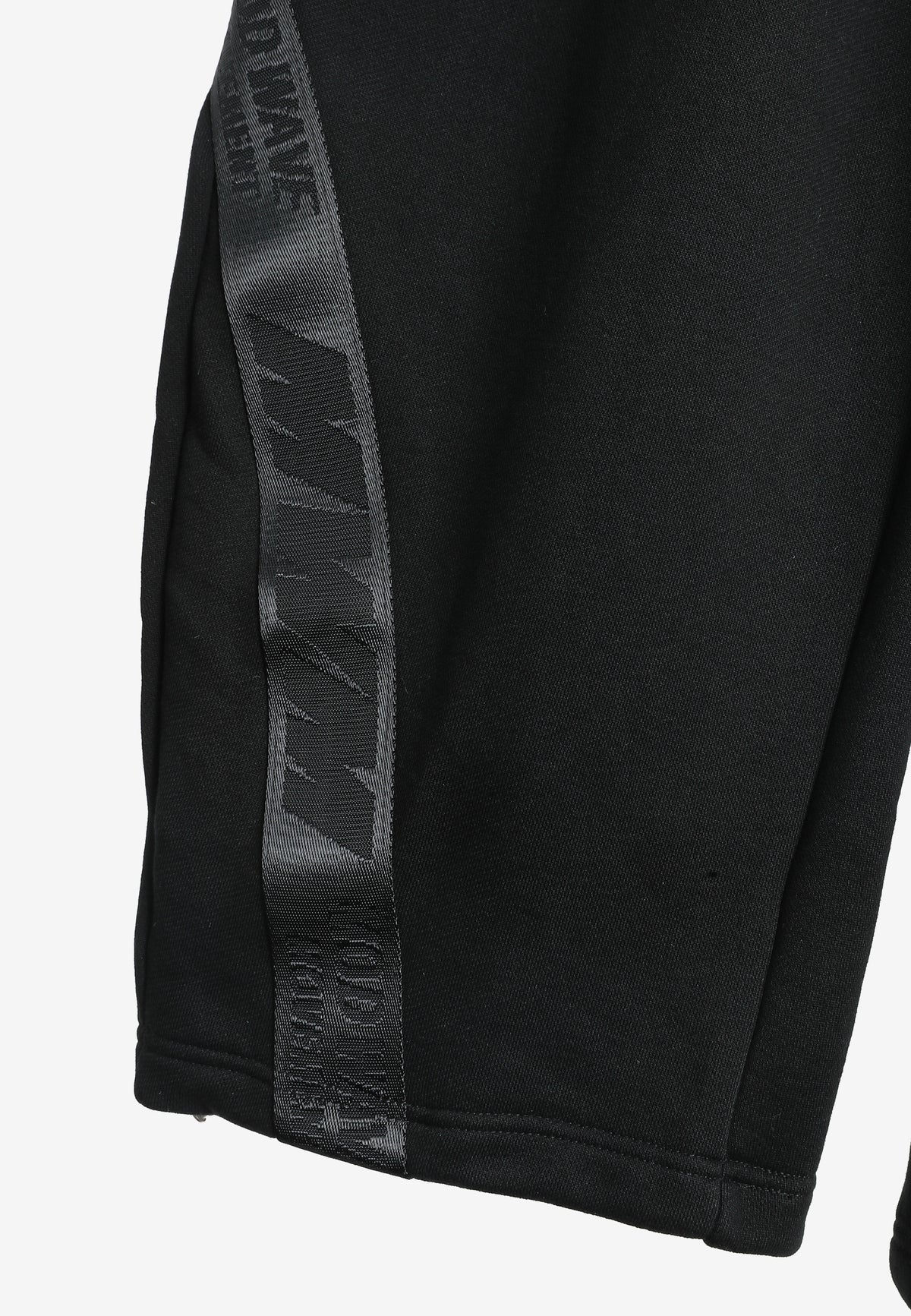 Pantalón barrel con cintas asimétricas MWM y bajos ajustables | MWM [PS_COLORS:BLACK]