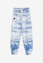 Pantalón jogger con paisaje alpino full-print y cintura elástica | MWM [PS_COLORS:BLUE]