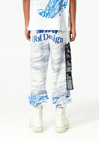 Pantalón jogger con paisaje alpino full-print y cintura elástica | MWM [PS_COLORS:BLUE]
