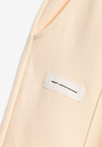 Pantalón basico de algodón de corte recto y relajado con cintura elástica | MWM [PS_COLORS:BEIGE]