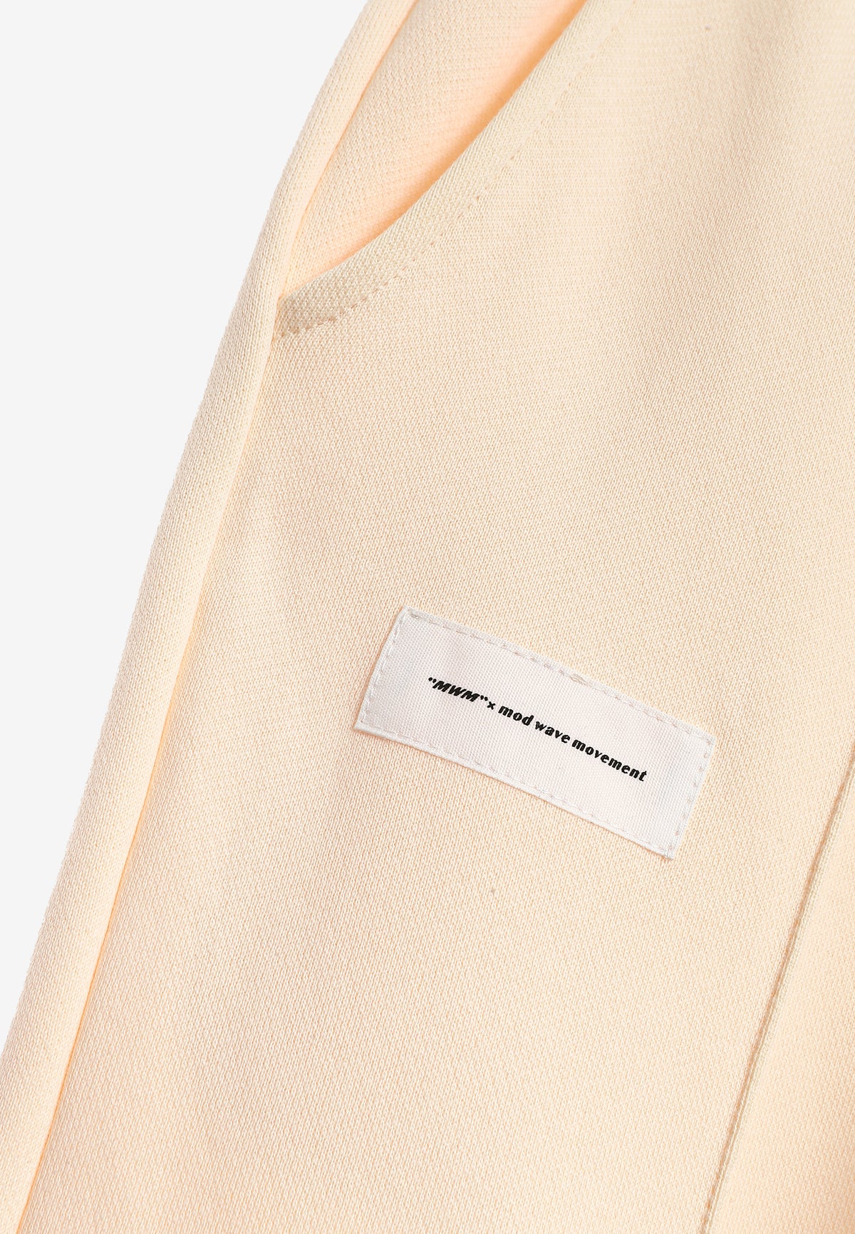 Pantalón basico de algodón de corte recto y relajado con cintura elástica | MWM [PS_COLORS:BEIGE]