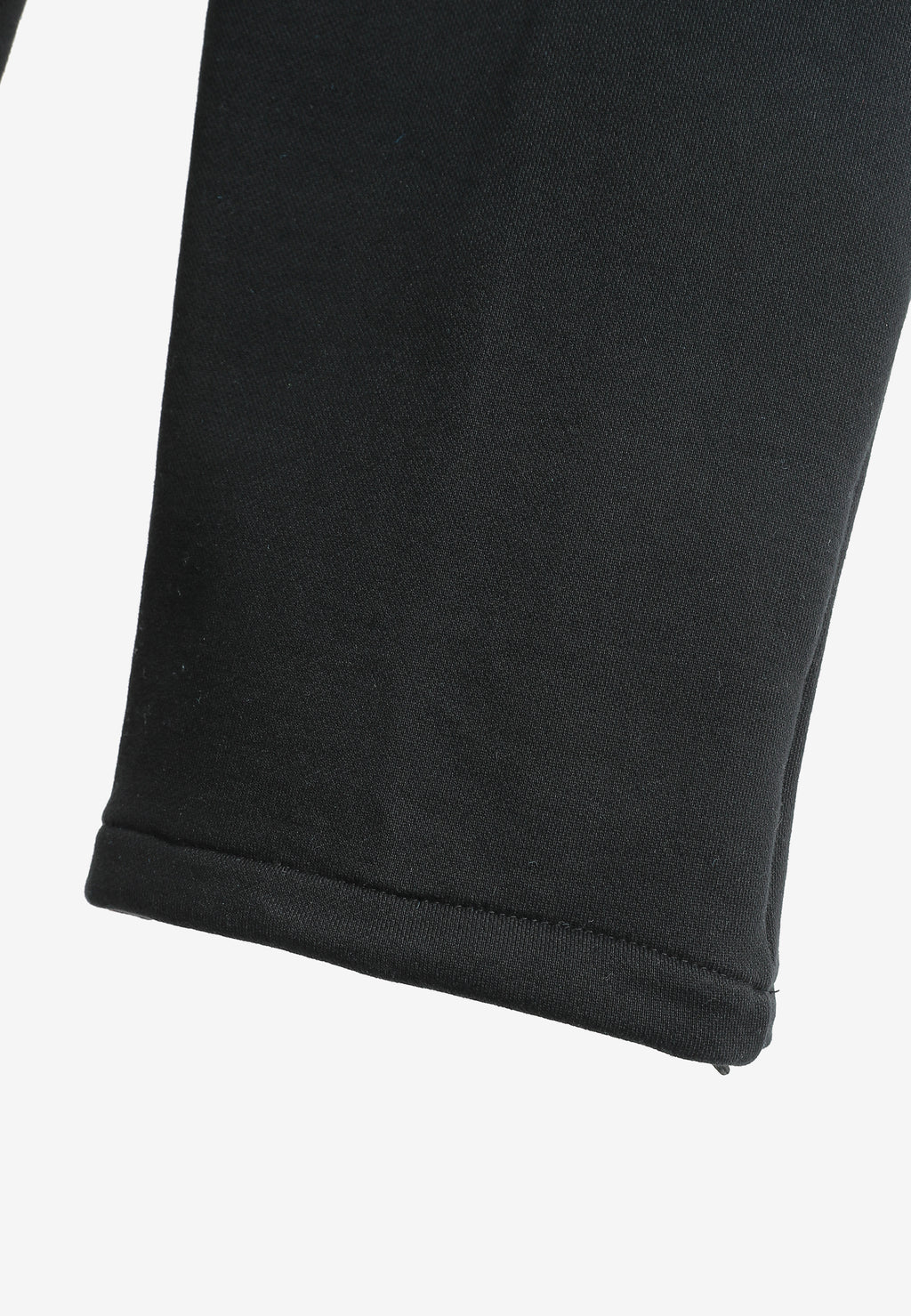Pantalón basico de algodón de corte recto y relajado con cintura elástica | MWM [PS_COLORS:BLACK]