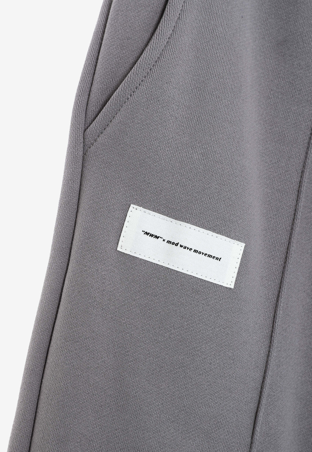 Pantalón basico de algodón de corte recto y relajado con cintura elástica | MWM [PS_COLORS:GREY]