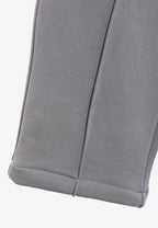 Pantalón basico de algodón de corte recto y relajado con cintura elástica | MWM [PS_COLORS:GREY]