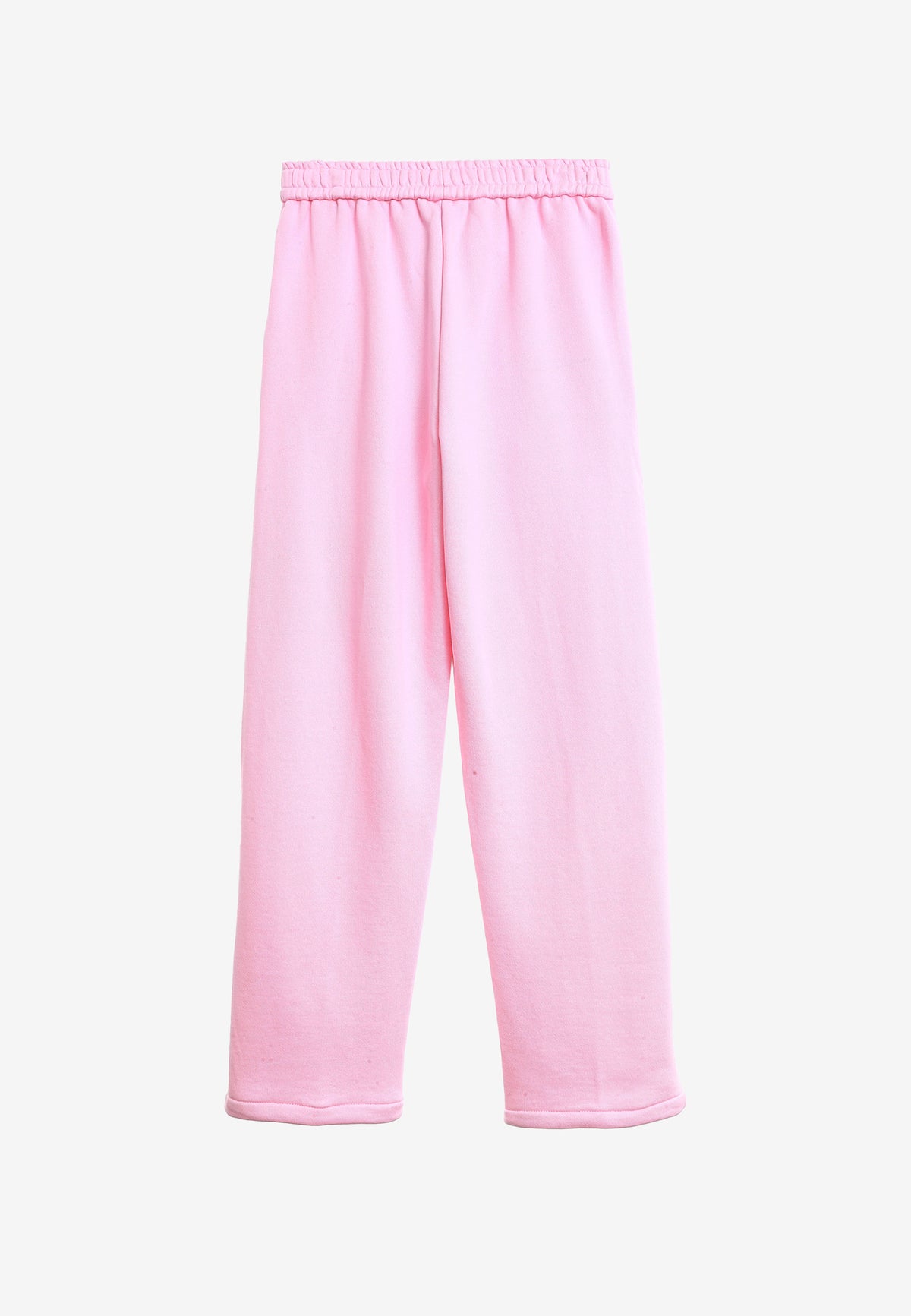 Pantalón basico de algodón de corte recto y relajado con cintura elástica | MWM [PS_COLORS:PINK]