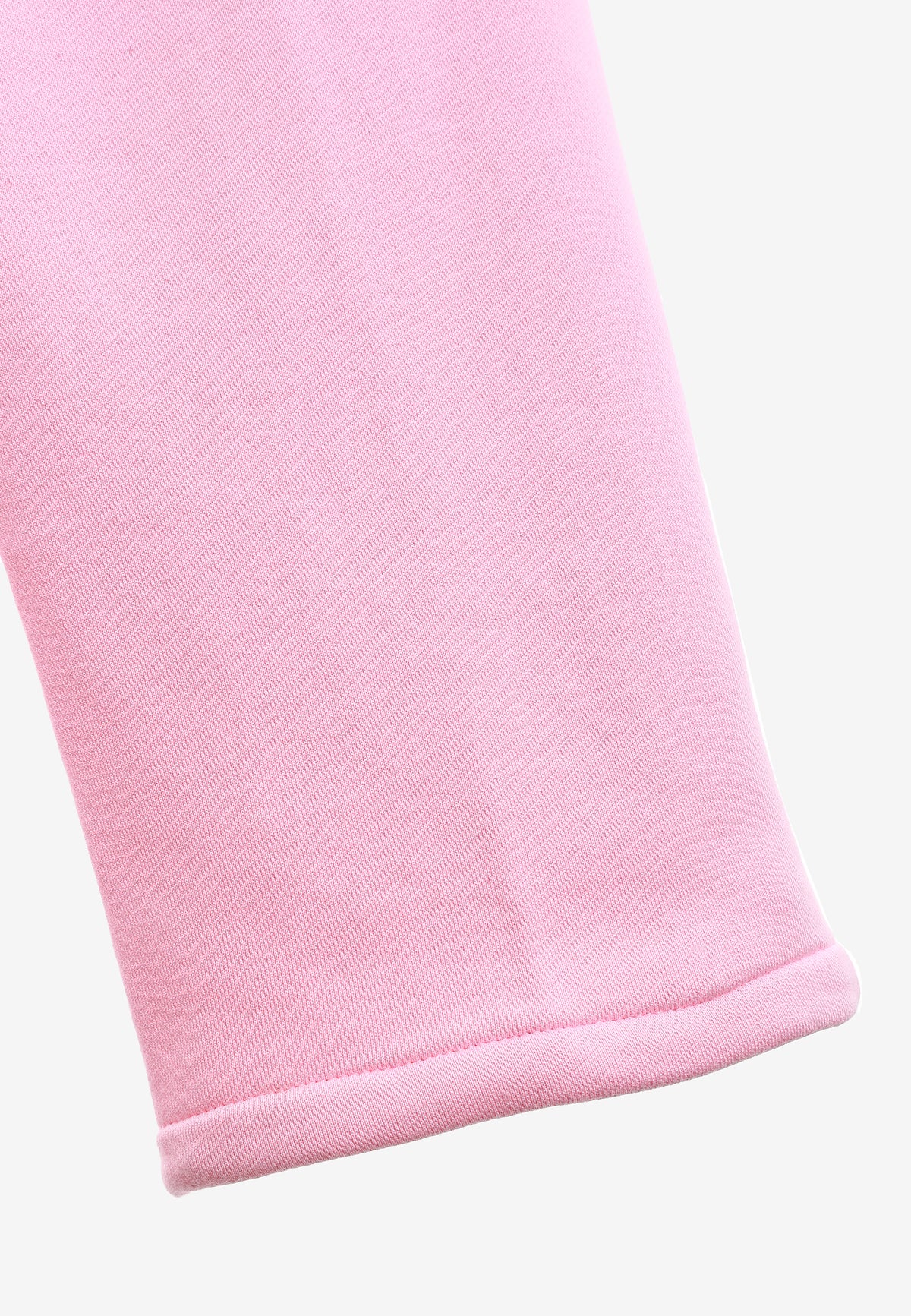 Pantalón basico de algodón de corte recto y relajado con cintura elástica | MWM [PS_COLORS:PINK]